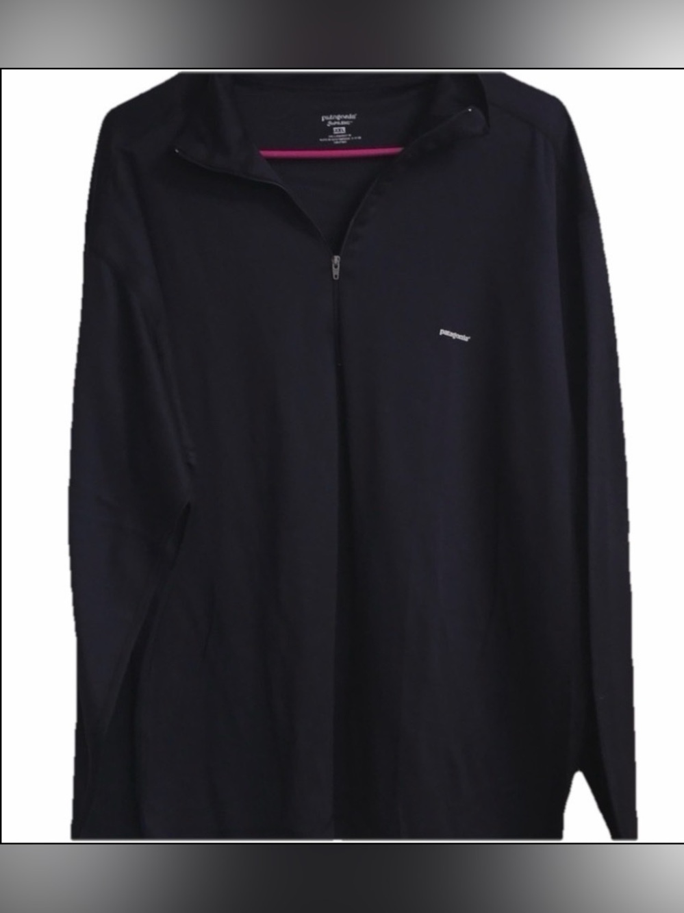 Patagonia CAPILENE Men's Black Half-Zip size XXL